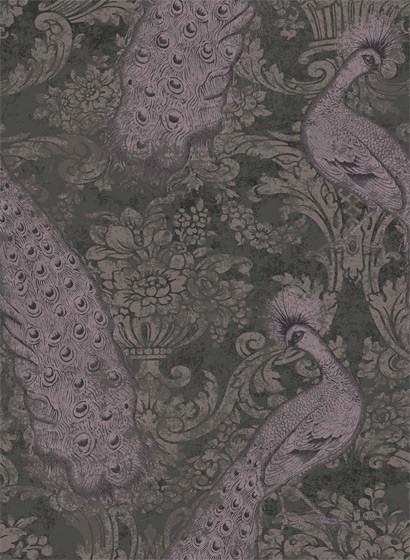 Byron - Designtapete von Cole & Son - Amethyst & Charcoal-1502.5 Byron - Designtapete von Cole & Son - Amethyst & Charcoal-1502.5