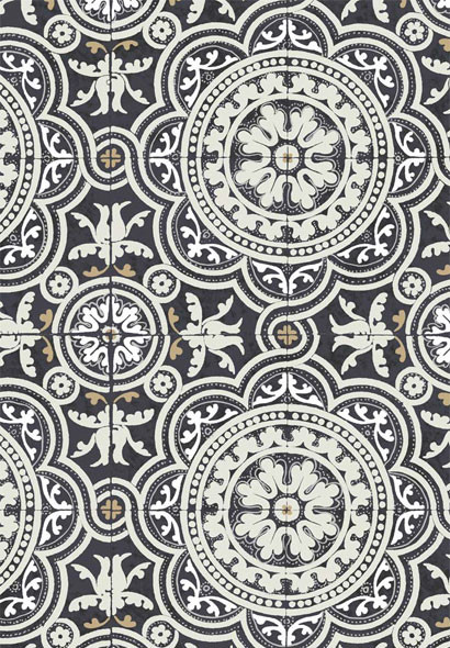Piccadilly - Designtapete von Cole & Son - Black & White-1503.4 Piccadilly - Designtapete von Cole & Son - Black & White-1503.4