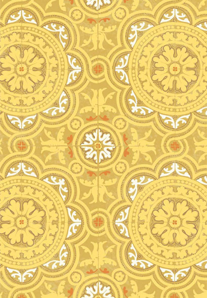 Cole & Son Papier peint Piccadilly - Ochre-1503.5 Cole & Son Papier peint Piccadilly - Ochre-1503.5