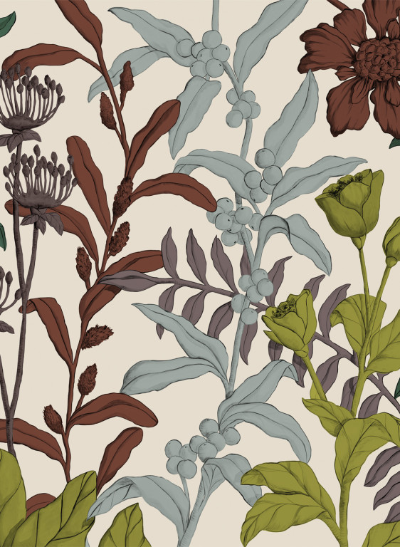 Nobilis Mural Petals and Berries-15047 Nobilis Mural Petals and Berries-15047