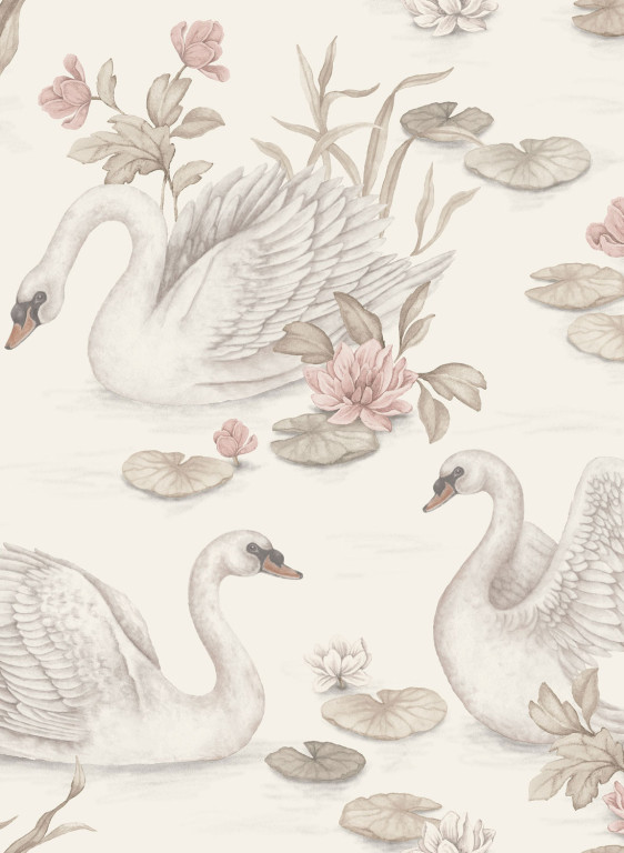 BoråsTapeter Wallpaper Lily Swan-15063 BoråsTapeter Wallpaper Lily Swan-15063