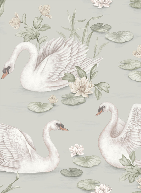 BoråsTapeter Papier peint Lily Swan - 6925-15063.2 BoråsTapeter Papier peint Lily Swan - 6925-15063.2