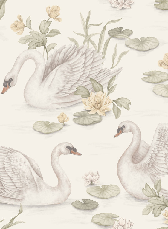 BoråsTapeter Papier peint Lily Swan - 6926-15063.3 BoråsTapeter Papier peint Lily Swan - 6926-15063.3