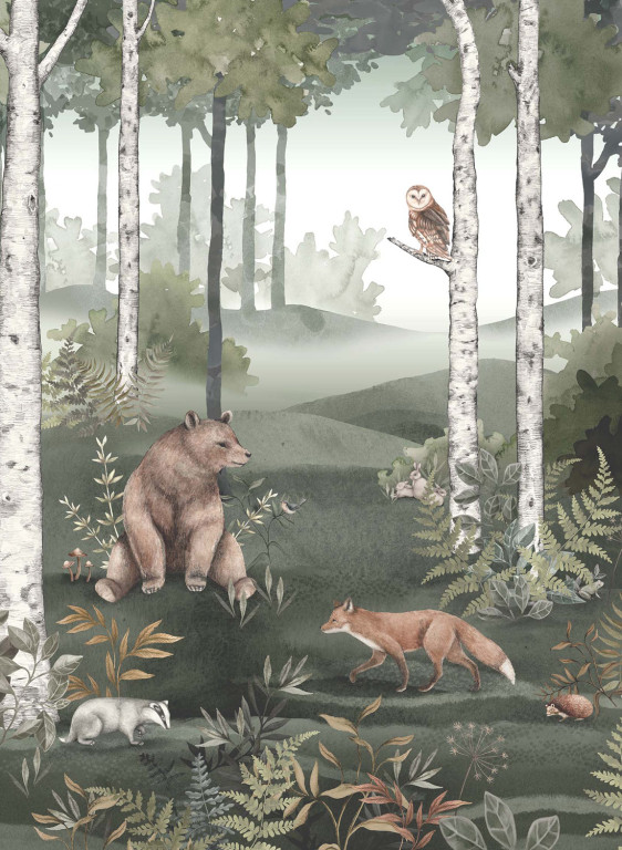 BoråsTapeter Mural Wild Forest-15065 BoråsTapeter Mural Wild Forest-15065