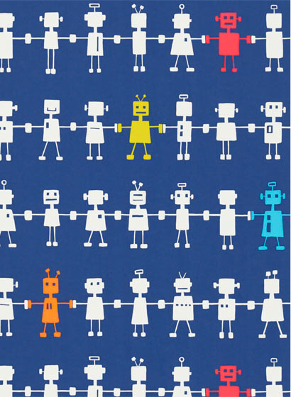 Kindertapete Reggie Robot von Harlequin-1513 Kindertapete Reggie Robot von Harlequin-1513