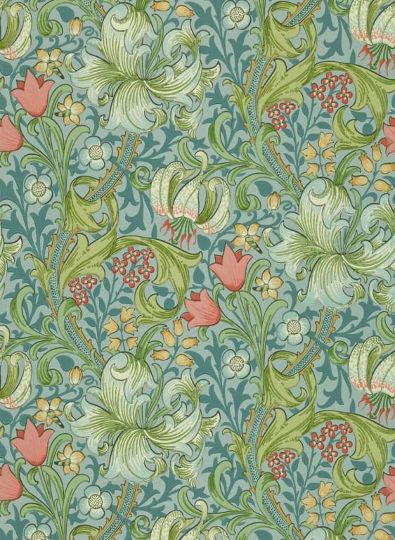 Morris & Co Carta da parati Golden Lily - Mineral-15242.14 Morris & Co Carta da parati Golden Lily - Mineral-15242.14