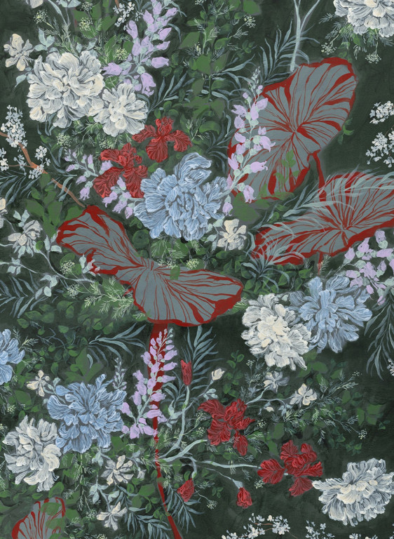 Isidore Leroy Wallpaper Fleurs d'Intérieur-15287