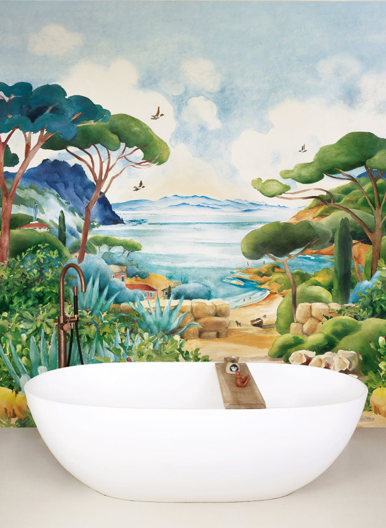 Isidore Leroy Wallpaper Cap Corse-15300