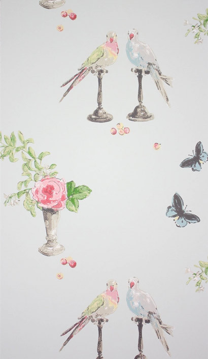 Nina Campbell Carta da parati Perroquet - Rose-1557.2 Nina Campbell Carta da parati Perroquet - Rose-1557.2