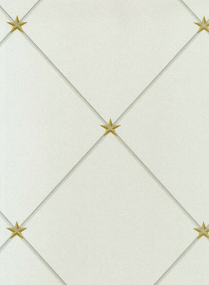 Nina Campbell Papier peint Torosay - Gold/ Aqua-1569.4