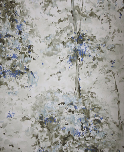 Nina Campbell Papier peint Lochwood - Indigo/ Charcoal-1570.4 Nina Campbell Papier peint Lochwood - Indigo/ Charcoal-1570.4