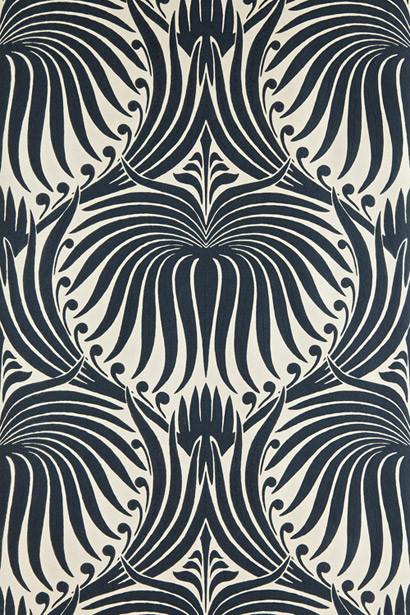 Farrow & Ball Carta da parati Lotus - Bone/ Studio Green-1574.7 Farrow & Ball Carta da parati Lotus - Bone/ Studio Green-1574.7