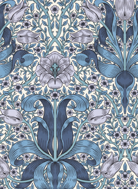 Morris & Co Carta da parati Spring Thicket - Indigo/ Lilac-16083.3 Morris & Co Carta da parati Spring Thicket - Indigo/ Lilac-16083.3