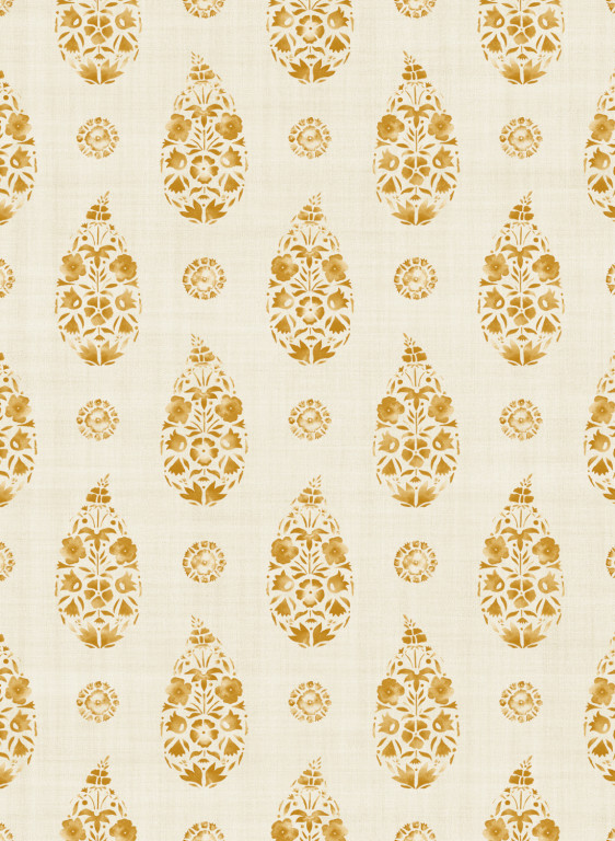 Coordonne Papier peint Paisley - Curry-16144.2