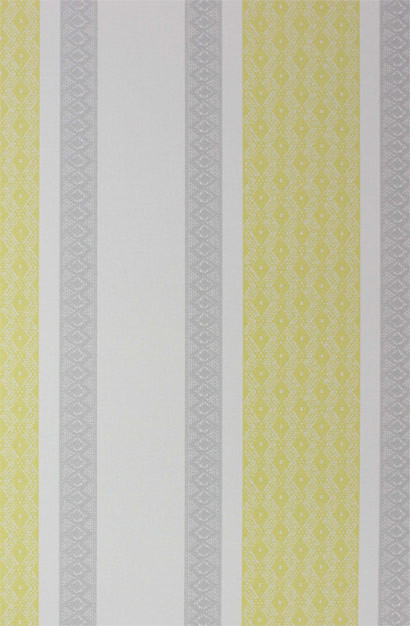 Osborne & Little Papier peint Chantilly Stripe - Primrose/ Silver/ Stone-1624.2 Osborne & Little Papier peint Chantilly Stripe - Primrose/ Silver/ Stone-1624.2