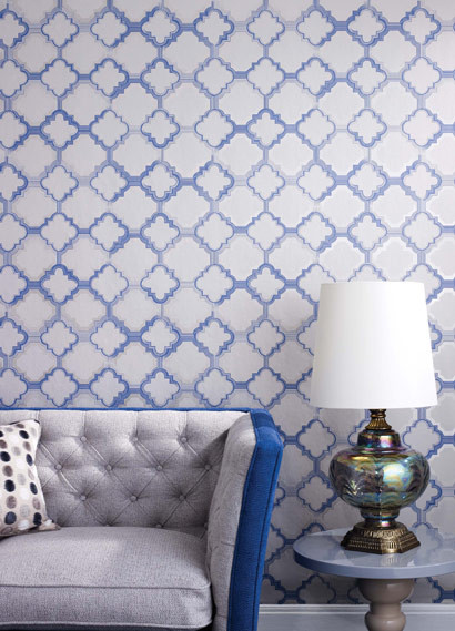 Osborne & Little Wallpaper Quatrefoil-1628 Osborne & Little Wallpaper Quatrefoil-1628