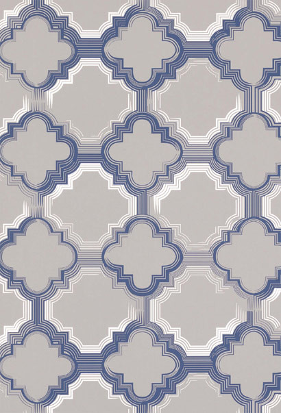 Osborne & Little Wallpaper Quatrefoil-1628 Osborne & Little Wallpaper Quatrefoil-1628