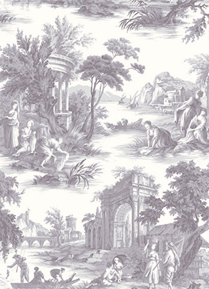 Cole & Son Wallpaper Villandry Charcoal-1631.3 Cole & Son Wallpaper Villandry Charcoal-1631.3