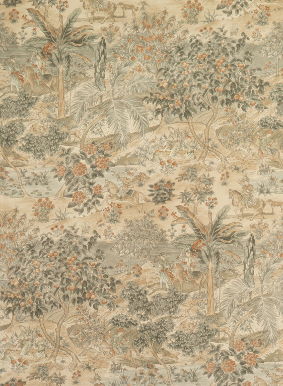 GP & J Baker Tapete Ramayana - Woodsmoke-16327.4