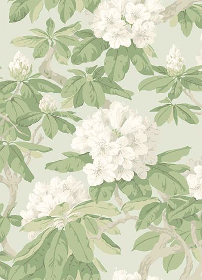 Cole & Son Papier peint Bourlie - Duck Egg-1633.4 Cole & Son Papier peint Bourlie - Duck Egg-1633.4