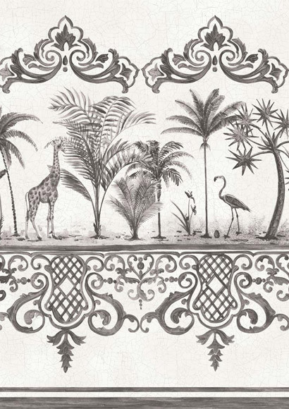 Bordüre Rousseau von Cole & Son - Charcoal-1642.3 Bordüre Rousseau von Cole & Son - Charcoal-1642.3