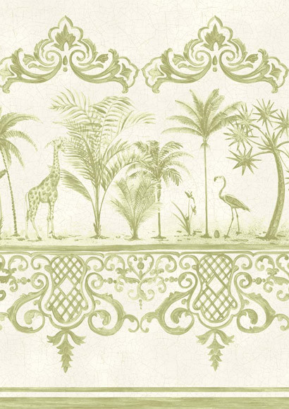 Bordüre Rousseau von Cole & Son - Olive-1642.4 Bordüre Rousseau von Cole & Son - Olive-1642.4