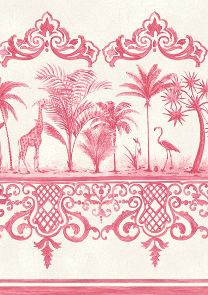 Bordüre Rousseau von Cole & Son - Rose Pink-1642.5 Bordüre Rousseau von Cole & Son - Rose Pink-1642.5