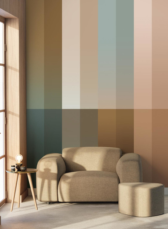 KEK Amsterdam Carta da parati panoramica Gradient Stripes Uyterlinde-16490