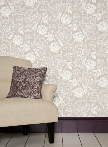 Tapete Peony - Florale Mustertapete von Farrow & Ball-1655 Tapete Peony - Florale Mustertapete von Farrow & Ball-1655