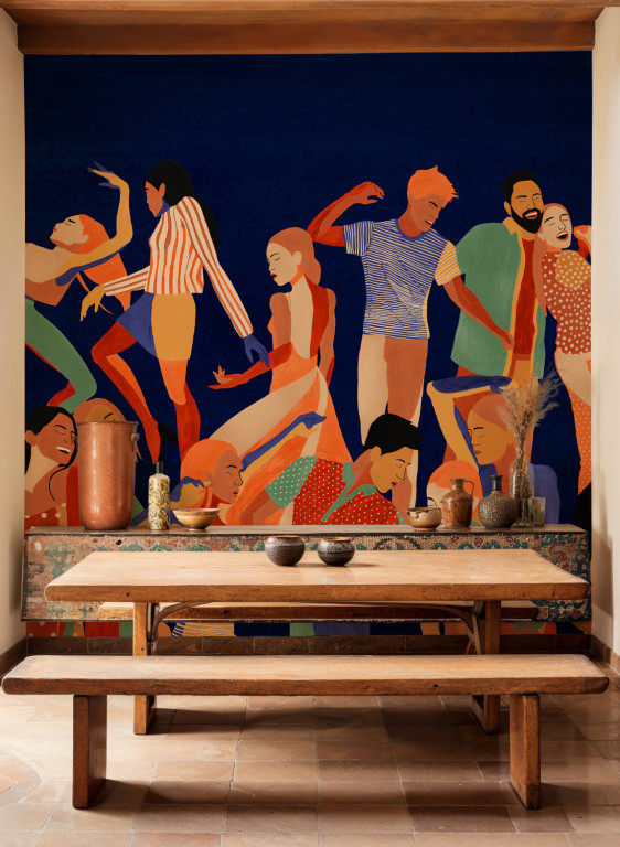 Tres Tintas Carta da parati panoramica Verbena-16555