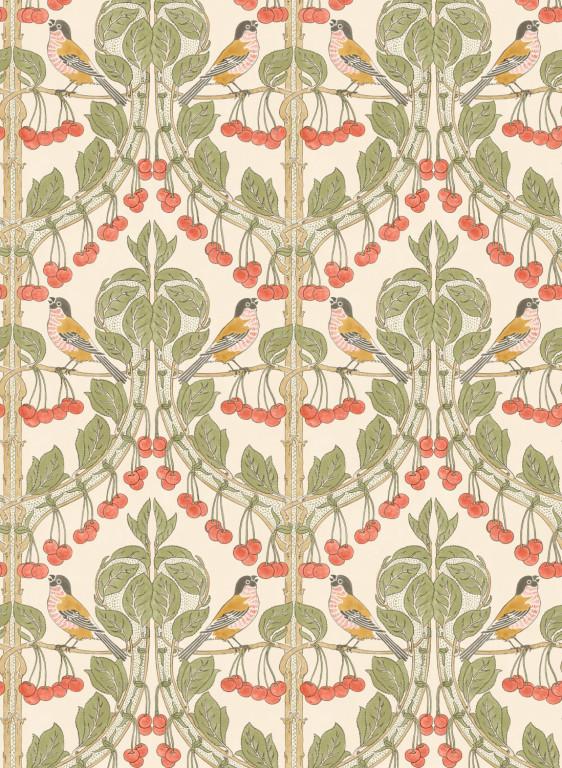 GP & J Baker Tapete Birds & Cherries-16577