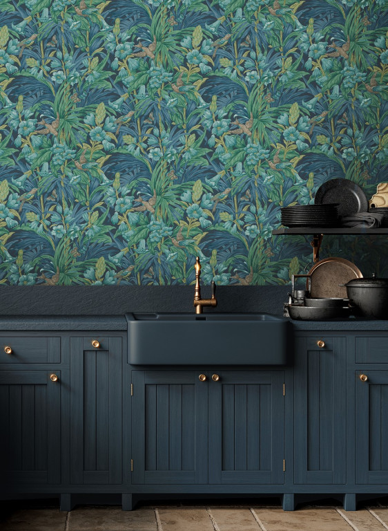 GP & J Baker Tapete Trumpet Flowers-16580