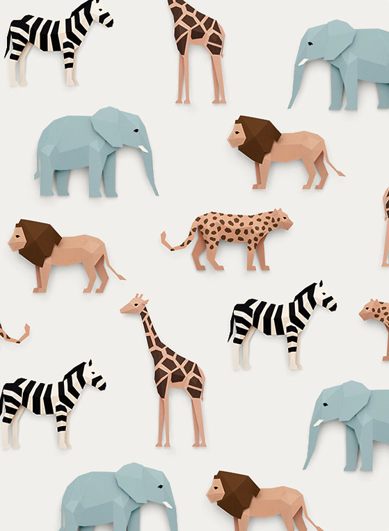 Studio Ditte Mural Safari Circle/ Safari Cirkel-16664 Studio Ditte Mural Safari Circle/ Safari Cirkel-16664