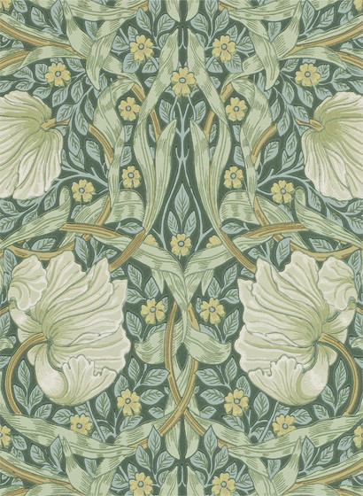 Tapete Pimpernel von Morris & Co. - Privet/ Slate-1692.4