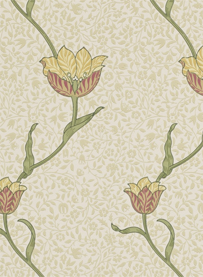 Florale Tapete Garden Tulip von Morris & Co.-1696 Florale Tapete Garden Tulip von Morris & Co.-1696