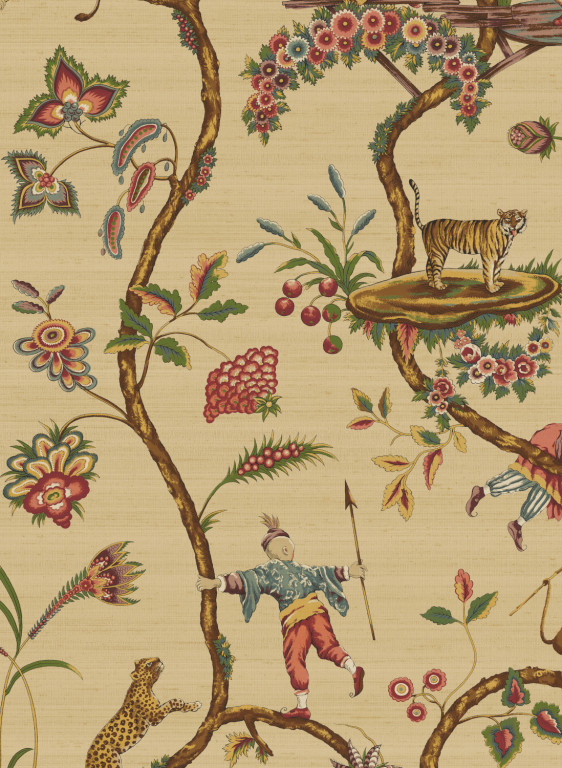 Jannelli & Volpi Wallpaper Chinoise Exotique Silk-17082 Jannelli & Volpi Wallpaper Chinoise Exotique Silk-17082