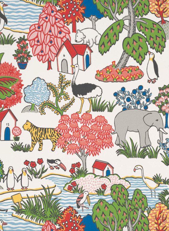 Little Greene Papier peint Animal Kingdom-17084 Little Greene Papier peint Animal Kingdom-17084