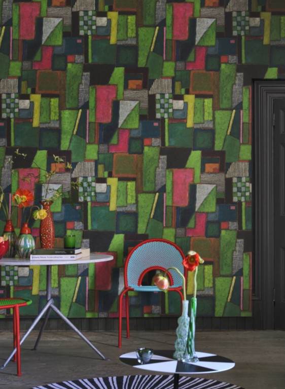 Designers Guild Papier peint Raku Patchwork-17512 Designers Guild Papier peint Raku Patchwork-17512