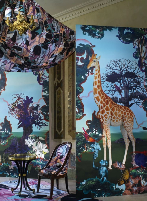 Christian Lacroix Mural Novafrica Sunrise Scene 1-17526 Christian Lacroix Mural Novafrica Sunrise Scene 1-17526