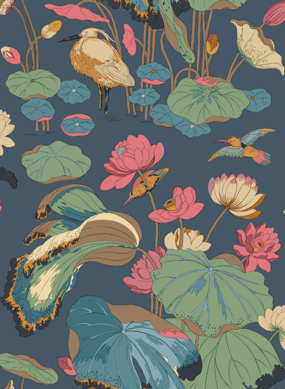 GP & J Baker Wallpaper Nympheus-17542 GP & J Baker Wallpaper Nympheus-17542