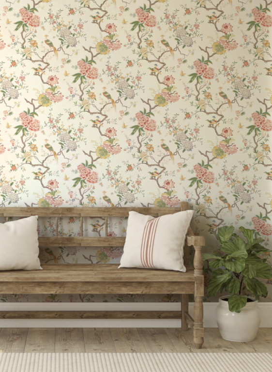 GP & J Baker Wallpaper Oriental Bird-17547 GP & J Baker Wallpaper Oriental Bird-17547