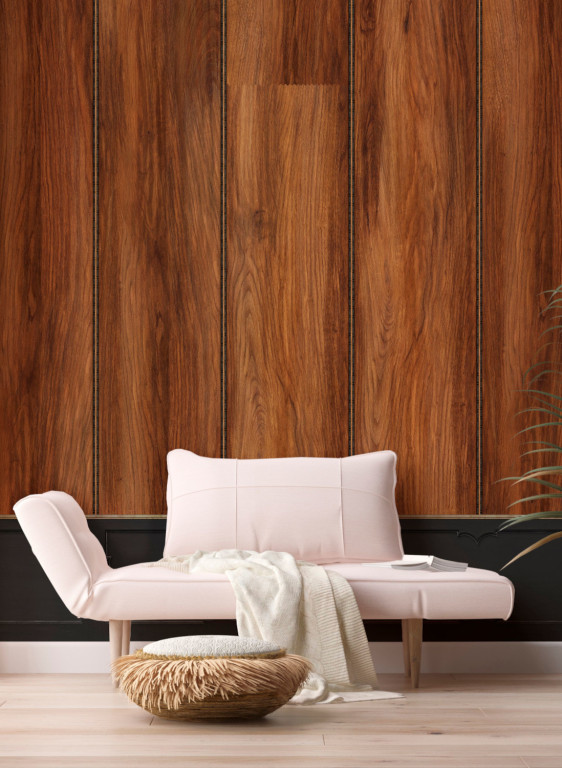 NLXL Papier peint Wood Panel Mahogany-17691 NLXL Papier peint Wood Panel Mahogany-17691