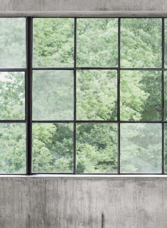 Boråstapeter Studio Mural Concrete Wall Windows-17847