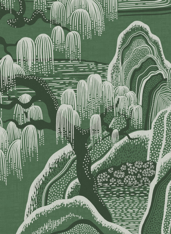 Boråstapeter Studio Mural Indigo Garden Mural-17886