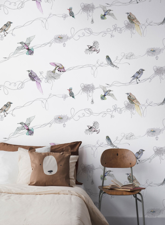 Boråstapeter Studio Mural Mechanical Birds-17906