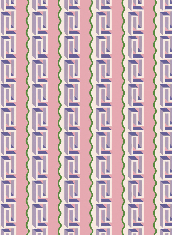 Boråstapeter Studio Mural Rayure Méandre-17966