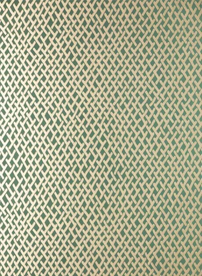 Tapete Amime von Farrow & Ball - Green/ Gold-1827.7 Tapete Amime von Farrow & Ball - Green/ Gold-1827.7