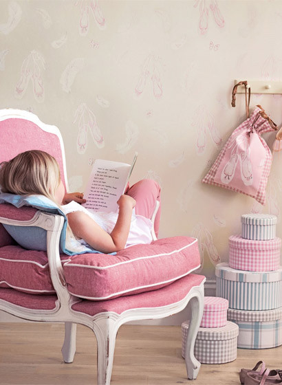 Ballet Shoes - Kindertapete von Sanderson-1863 Ballet Shoes - Kindertapete von Sanderson-1863