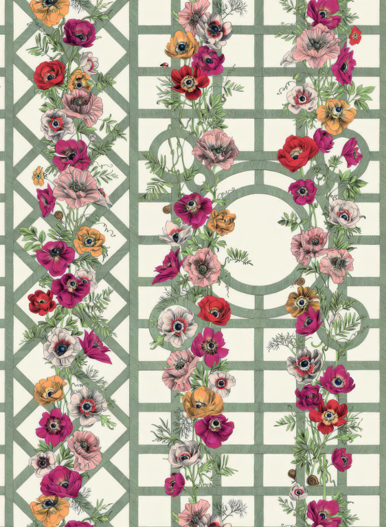 Edmond Petit Carta da parati Jardin d'Anémones-18703