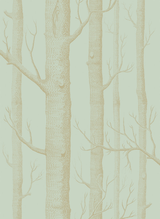Cole & Son Papier peint New Woods - Green/ Gold-1980.2 Cole & Son Papier peint New Woods - Green/ Gold-1980.2